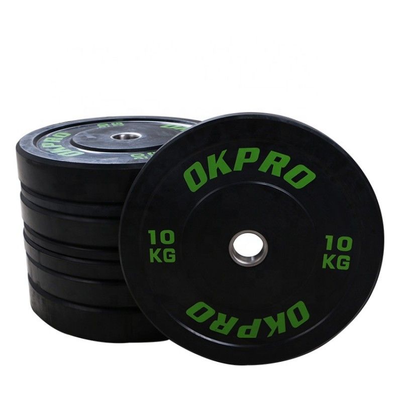 Диск бамперный резиновый Green Logo OKPRO OK2006-1 25 кг
